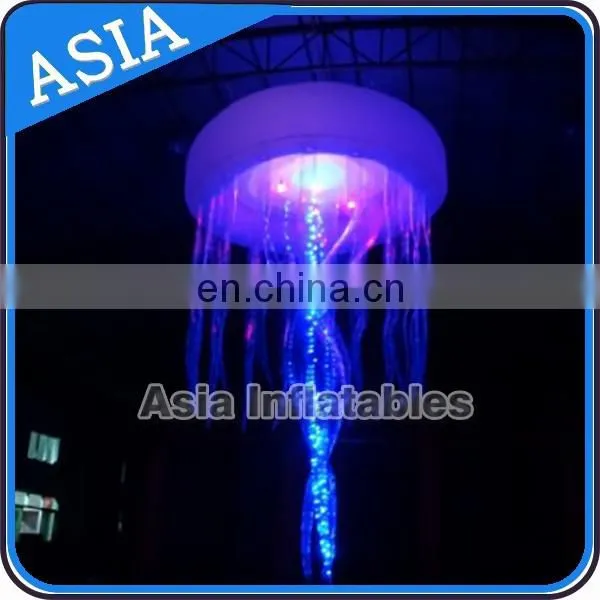 Party jellyfish night lighting/ hanging led inflatable jellyfish