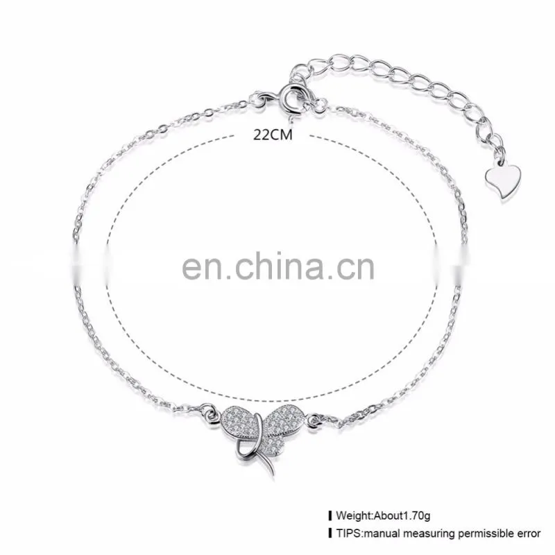 2017 New Ally Express Wholesale Diamond Chian Bracelets 925 Silver
