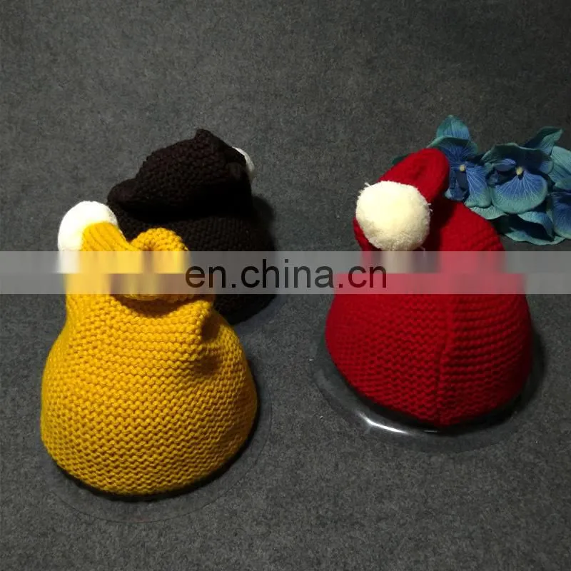 Autumn&winter new fashion cute knitted cap christamas creative children hats
