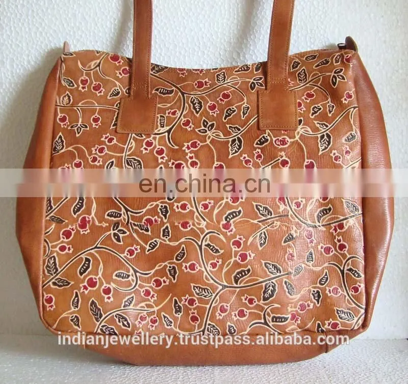 Pure leather handbags, ladies bags, real leather bag manufacturer Exporter