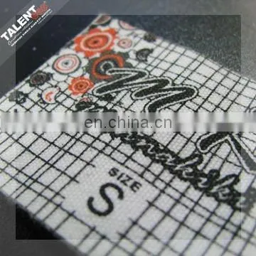 custom garment decoration cotton cloth printed label