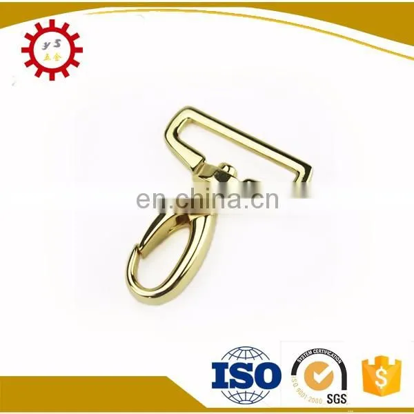 Swivel 1" snap hook for handbags with logo inserted