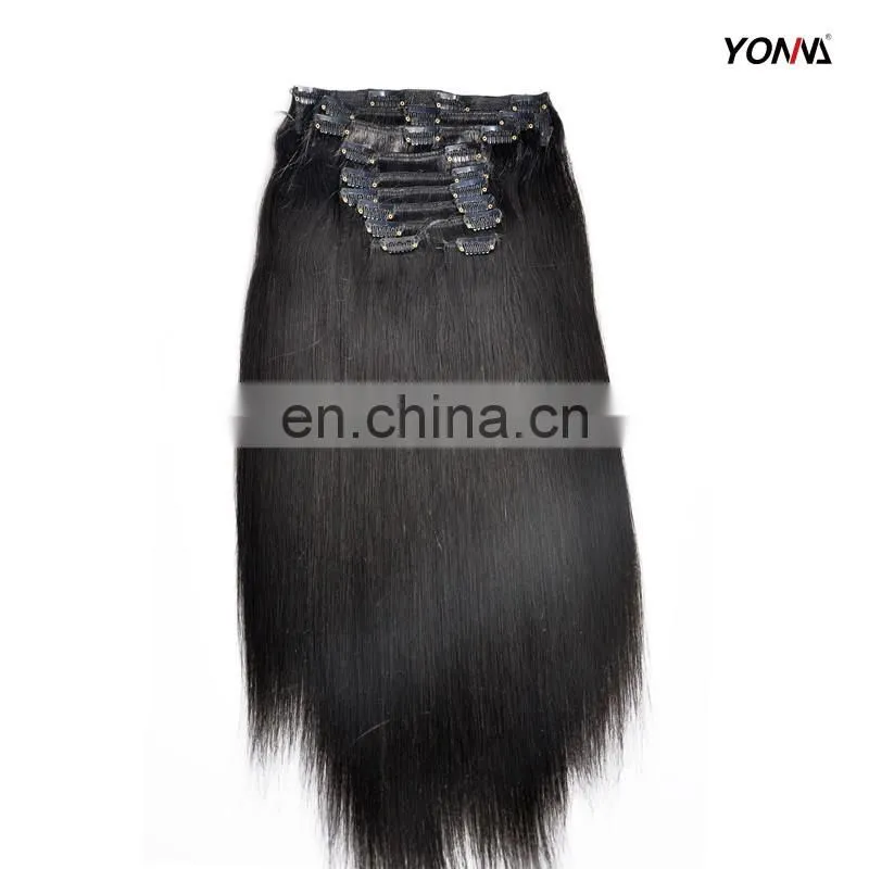 100% virgin brazilian human hair,hair extension clip,24 inch clip in human hair extensions