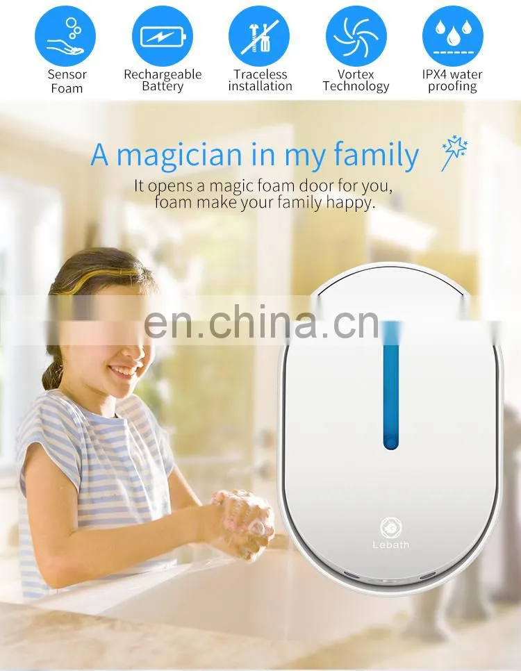Foam sensor pump automatic hand soap dispenser