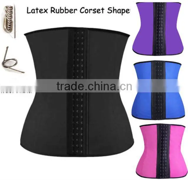 hot sale Cheap Waist Traning Corsets latex vest waist trainer 3 hooks waist trainer