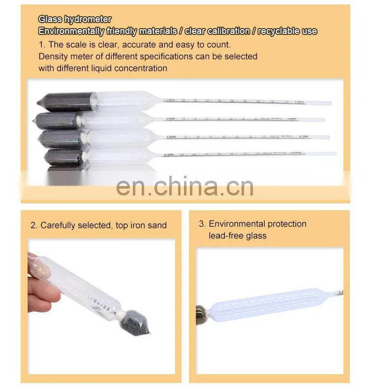 70ml Graduated Measuring Cylinder 0.98-1.15 Beer Home Brewing Making Hydrometer