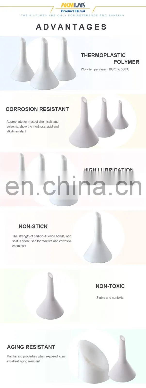 AKMLAB Laboratory PTFE Funnel Manufacture