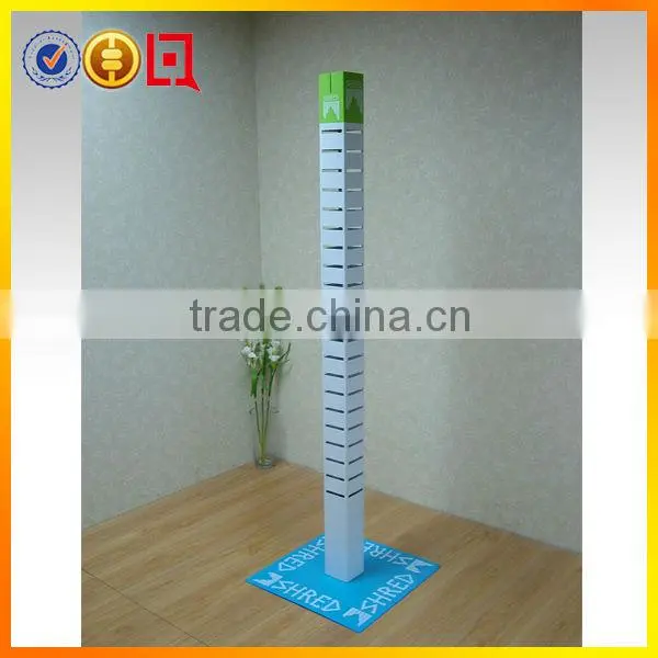 Square metal shoe rack display