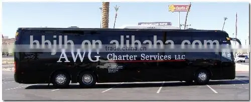 6x4 PK6137 aircraft luxury coach bus 61 seats SL