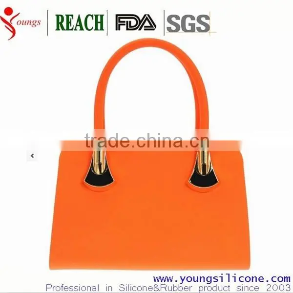 elegant fashionable silicone bags handbag for ladies