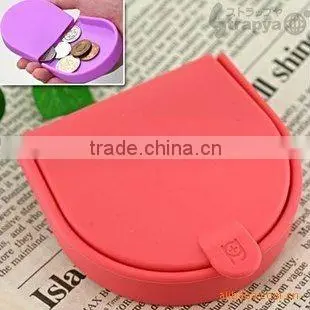 Fashionable silicone coin bag or korean fashion bags for cosmetic