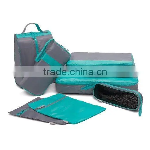Set Of 7 Light Luggage Packing Organizers Set Of 7