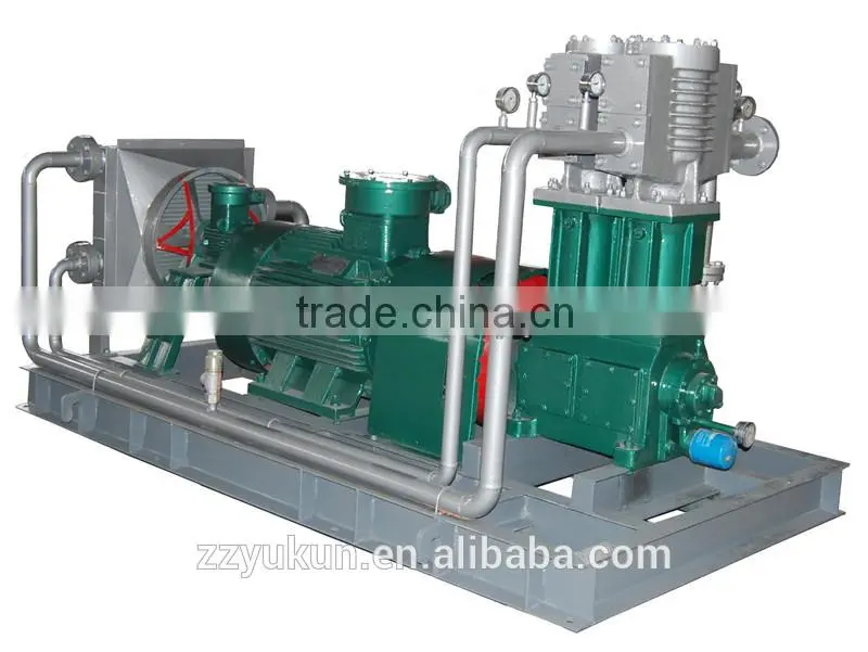 Oill free piston nitrogen compressor