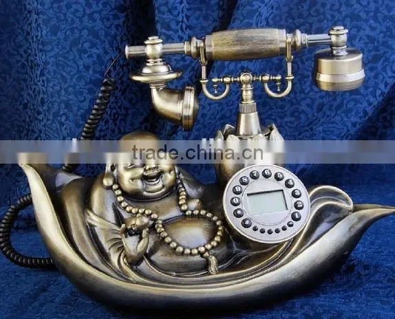 European style rotary dial vintage telephones
