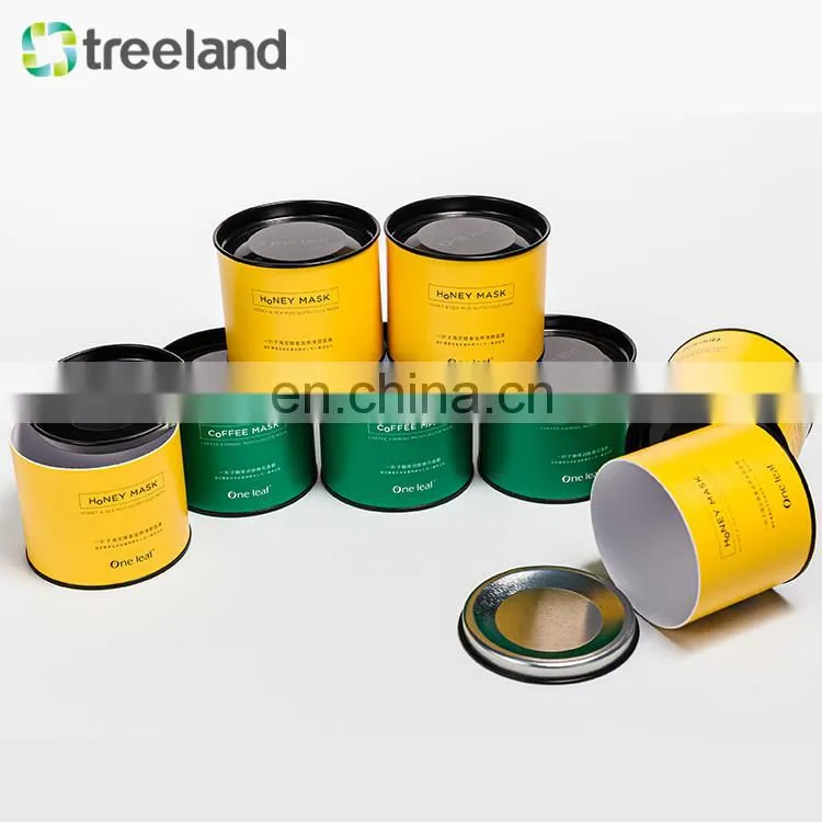 Custom Cosmetics Use Metal Lid Paper Tubes Cardboard Tubes