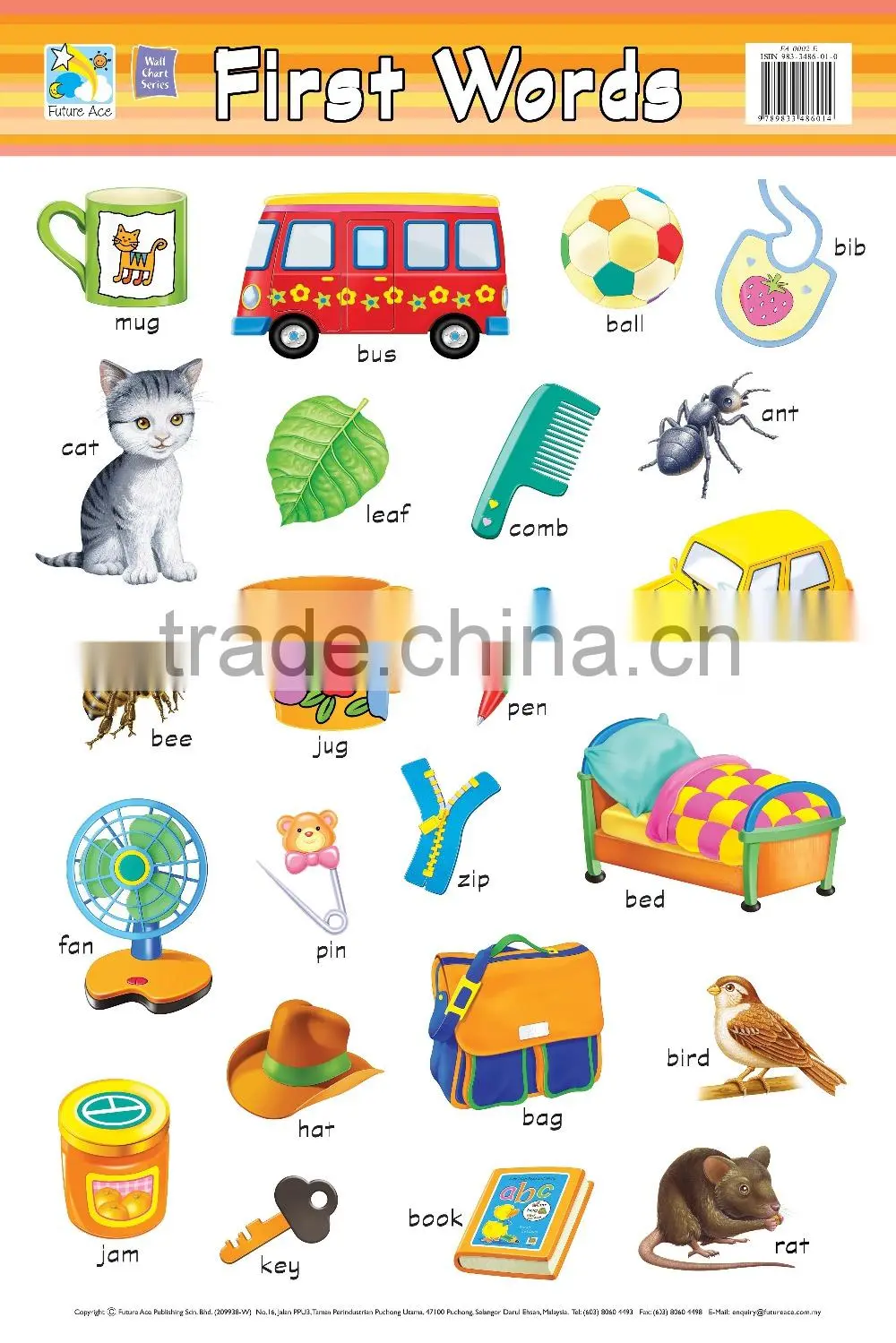 Wall Chart - FA0002E - First Words