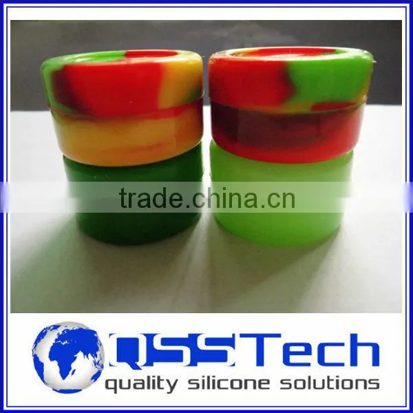 High quality 7ml customized small barrel tip jar/ oil dab wax container/ silicone wax and oil container
