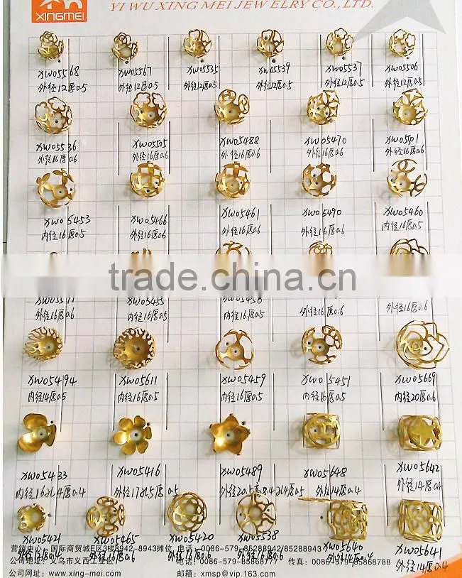New of brass flower caps