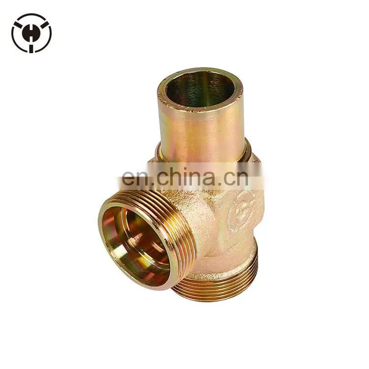 China hydraulic carbon steel connector tee fitting