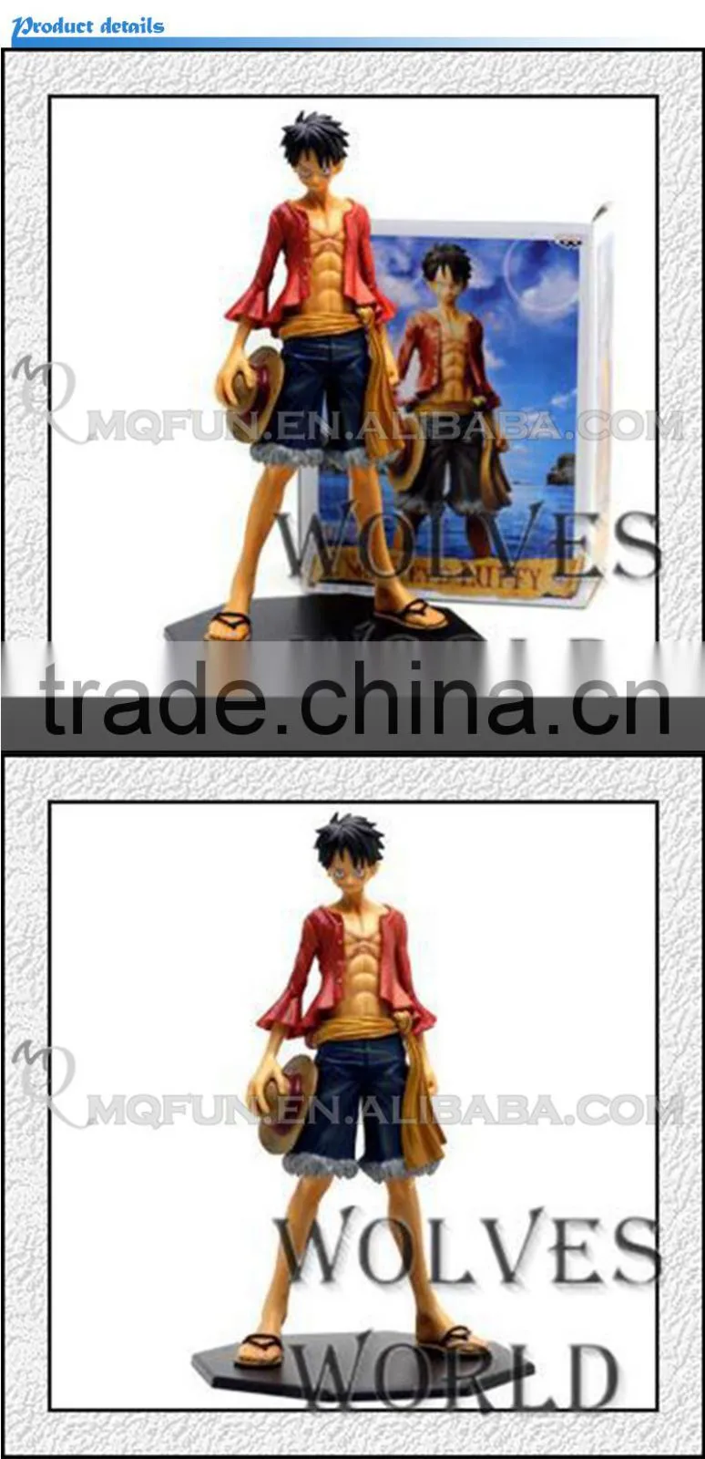 MINI QUTE 26 cm japanese anime Pirates one piece action figure strawhat Monkey D Luffy brinquedos boys in box NO.MQ 074