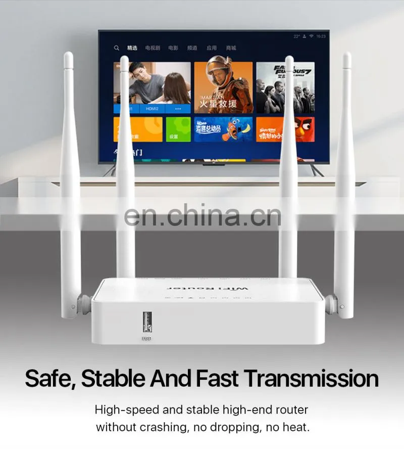 ALLINGE LG3230 300Mbps Wireless Router WE1626 with 4 External Antenna WE1626 Home Use Router Work With E3372h-153 USB Dongle