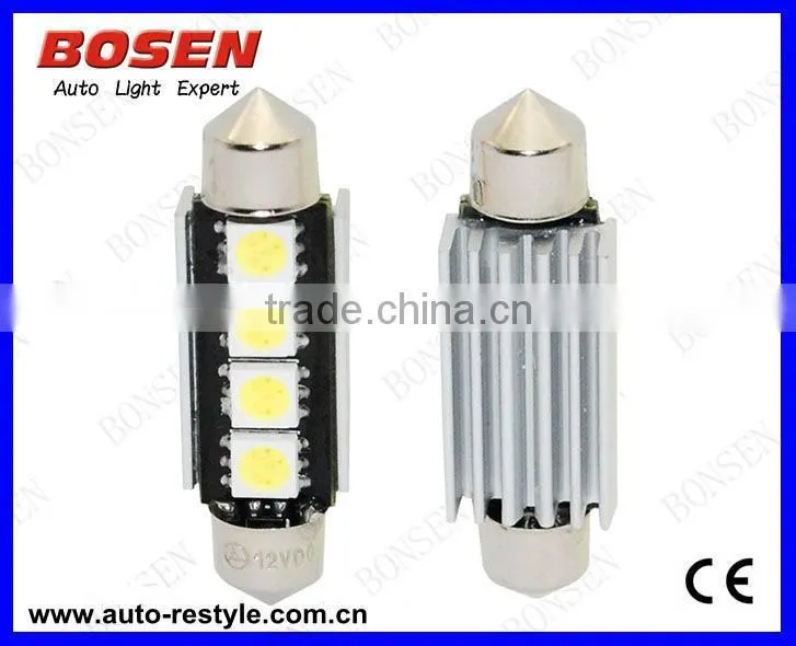 samsung 5060 chip CANBUS festoon 36MM/39MM/42MM 6SMD super bright auto led light