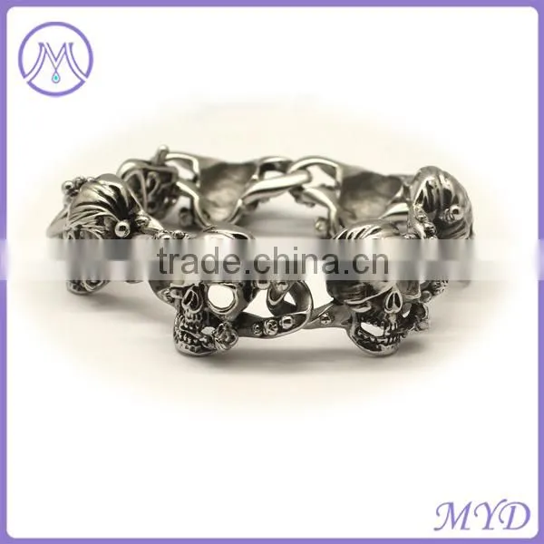 Stainless Steel Factory Woman Jewelry round circle Links Bracelet