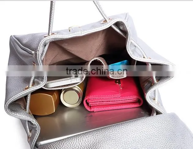 New Design female bag pu backpack fashion lady backpack
