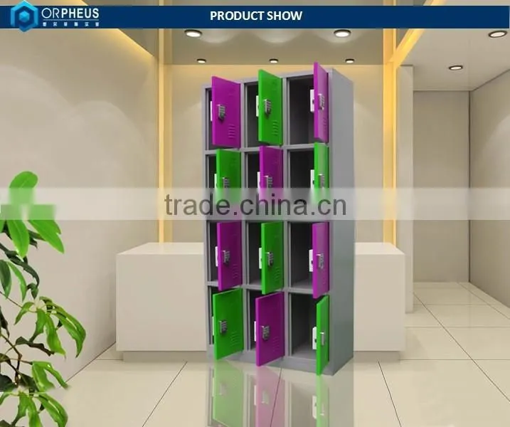 New Arrival Supermarket Metal lockers Digital Keypad Lock Lockers 12 Doors Intelligent Locker