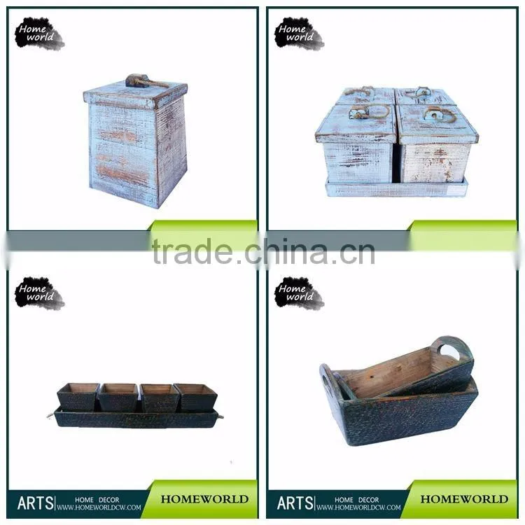 Rustic Country Wooden Articles of Daily Use Kitchen Storage Box