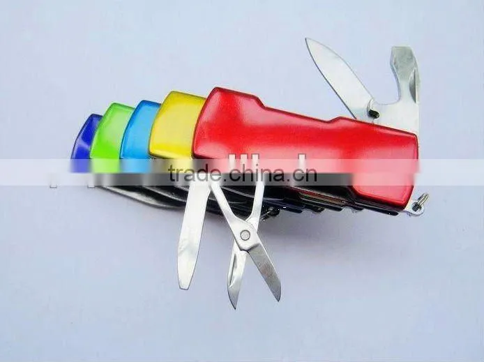 Colorful function small pocket knife with bottle opener 9045B