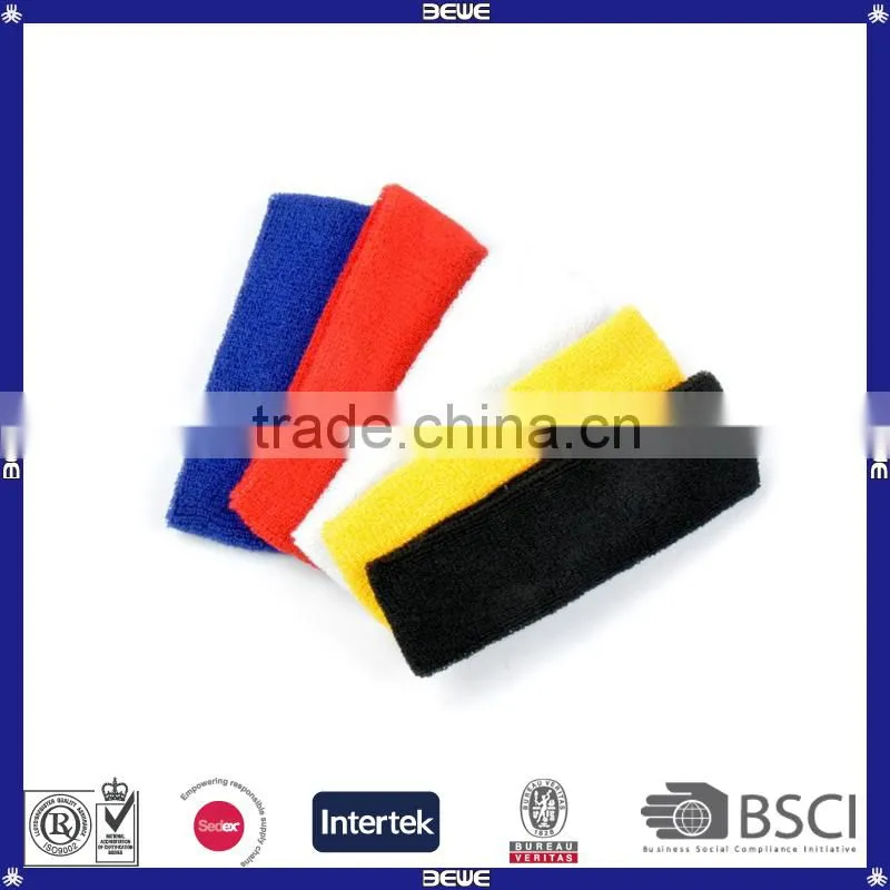 Pure color bulk elastic sport headband