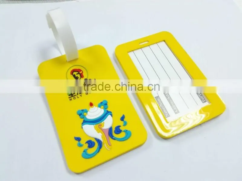waterproof souvenir pvc luggage tag