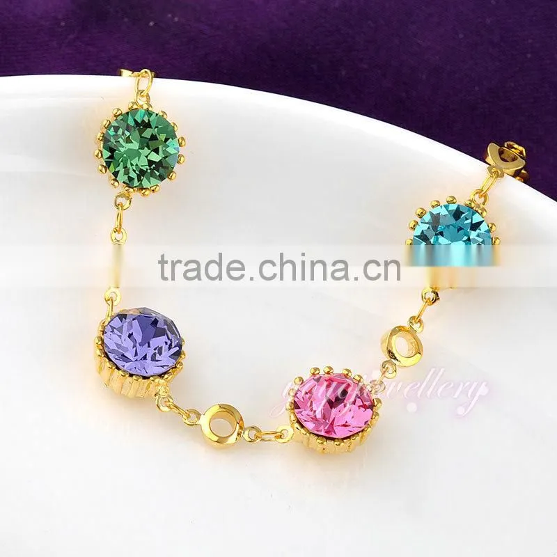 Colorful gemstone ladies women bracelet models