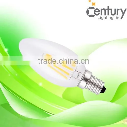 Hot decoration LED candle light dimmable 4w e12 e14 220v led filament bulbs 2w led candle lights