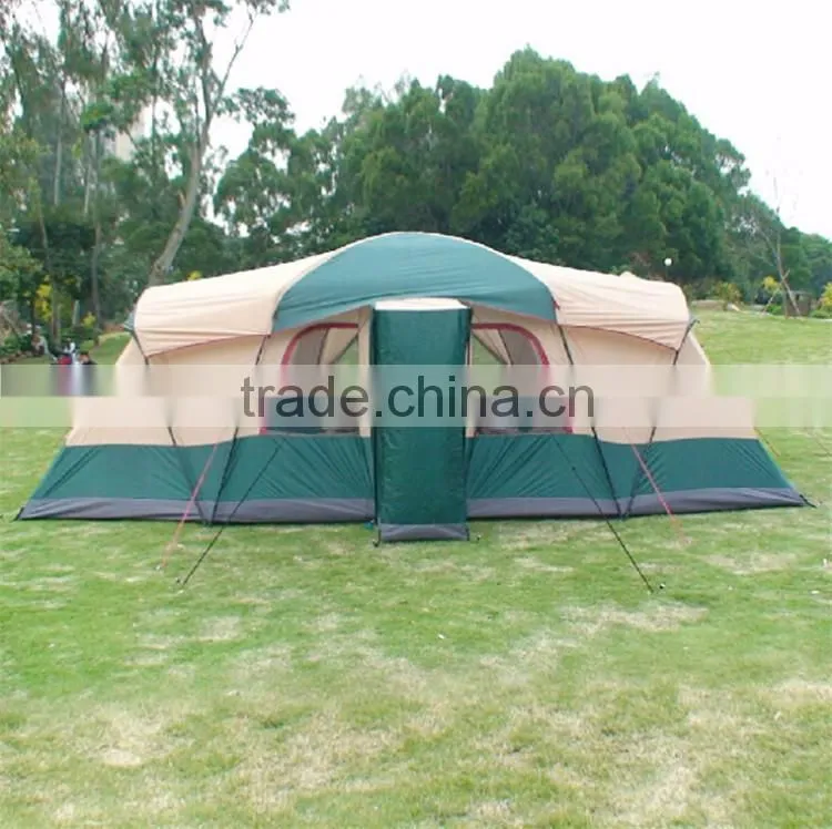 3 Room Luxury Cheap Folding Survival Sleeping Modern Cheap Family Polygon 10 Person Big Camping Tent