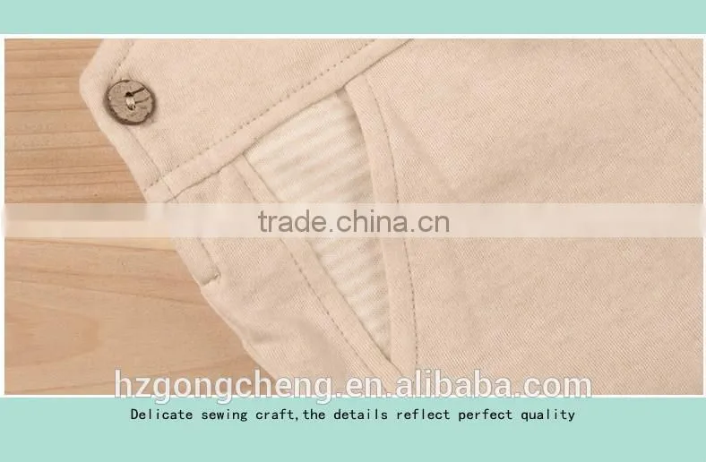 Organic cotton overalls baby open file suit