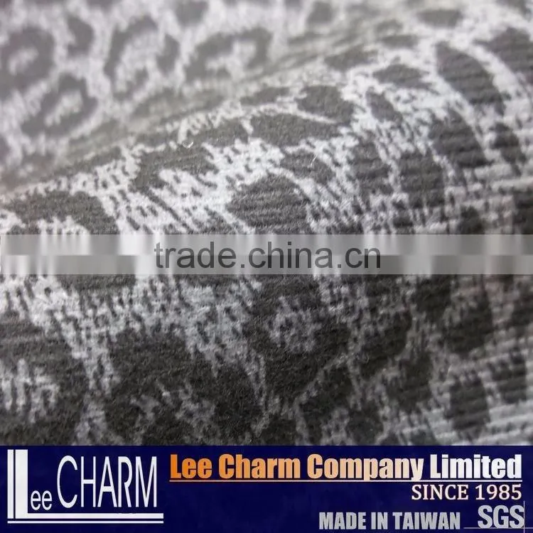 Woven Printed Leopard Pattern Cotton Lycra Fabric
