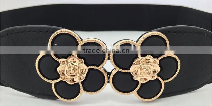 Korean Fashion Belt ,Sweet Flower Women's Casual Elastic Slimming Belt
