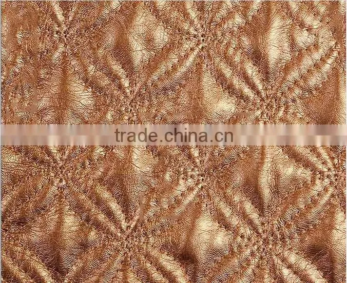 Flexible and tough Waterproof faux leather upholstery fabric PVC leather
