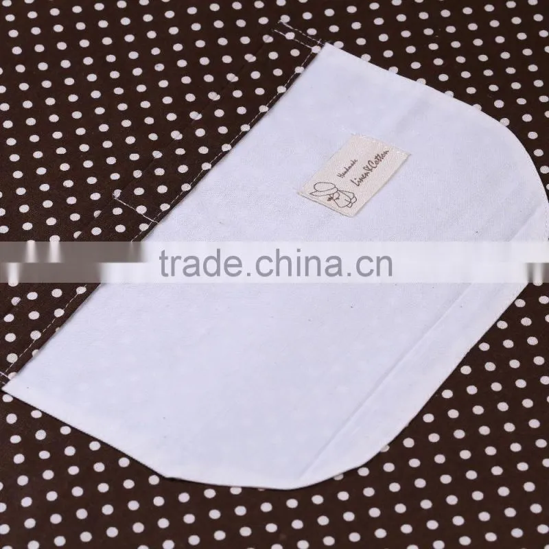 European company custom logo bib apron with pocket