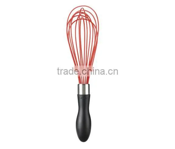 Hot sale FDA and LFGB silicone whisk Silicone Kitchen Utensils for Blending, Whisking, Beating & Stirring
