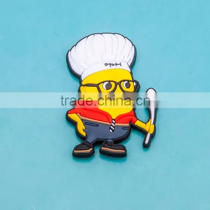 restaurant promotion gift 3D PVC patches manufacturer