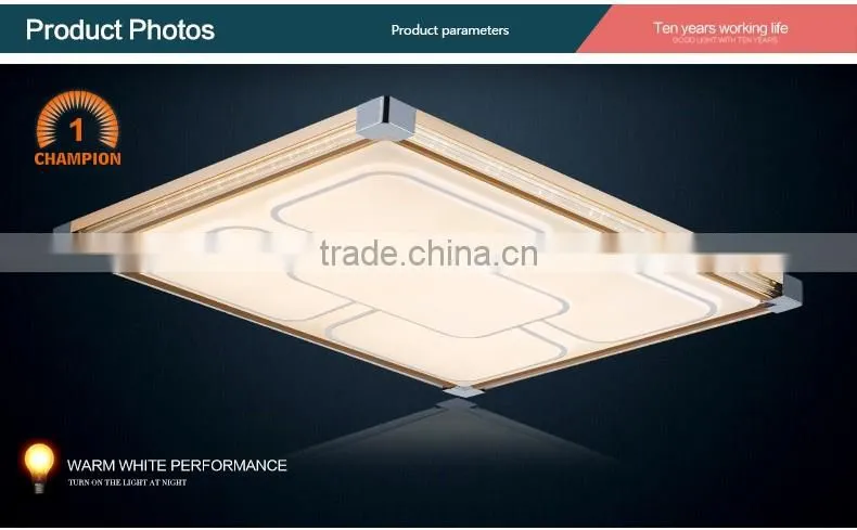 Modern led flush mount ceiling light golden color for residential