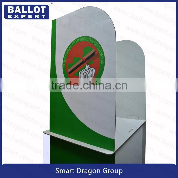 folding cardboard election polling booth, polling station