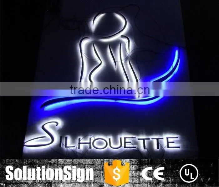 Large illustrious light up backlit letter signage