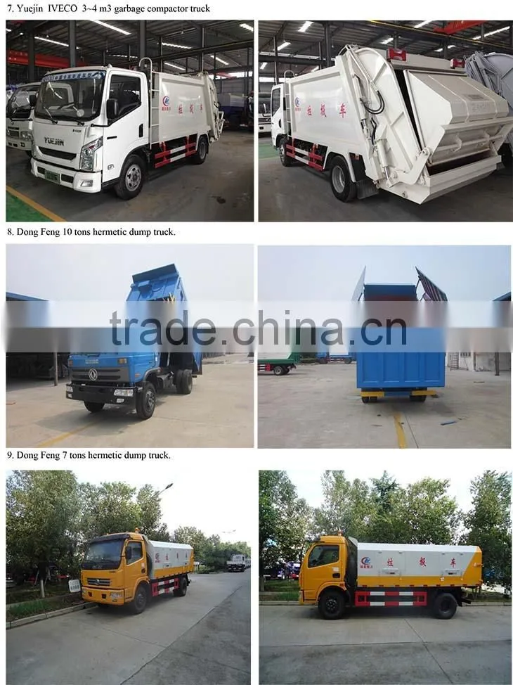 hot sale dongfeng garbage truck, garbage refuse compactor truck