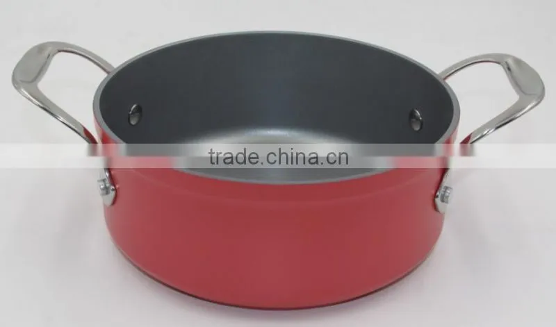 Red Non-stick Stock Pot Casserole cooking pot induction cooker Noodle Pot Soup pot