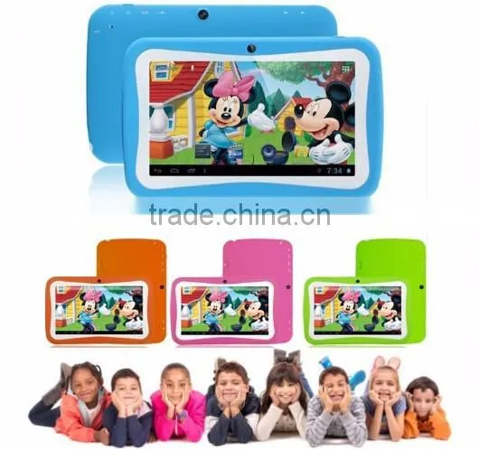 Hot Sale rugged 7 inch android 4.4 Children learning computer machines super smart tablet pc