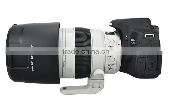 JJC LH-83D Black Telephoto Lens Hood For Canon For Tamron Lens Hood 77mm